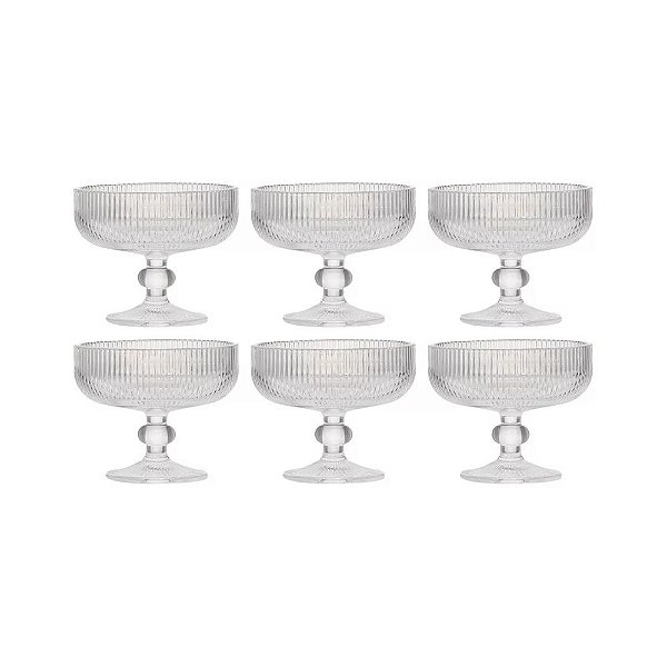 Jogo de Taças para Sobremesa Sleek - 6 Peças - Mimo Style