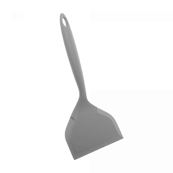 Espátula Larga de Silicone - Cinza - Lyor
