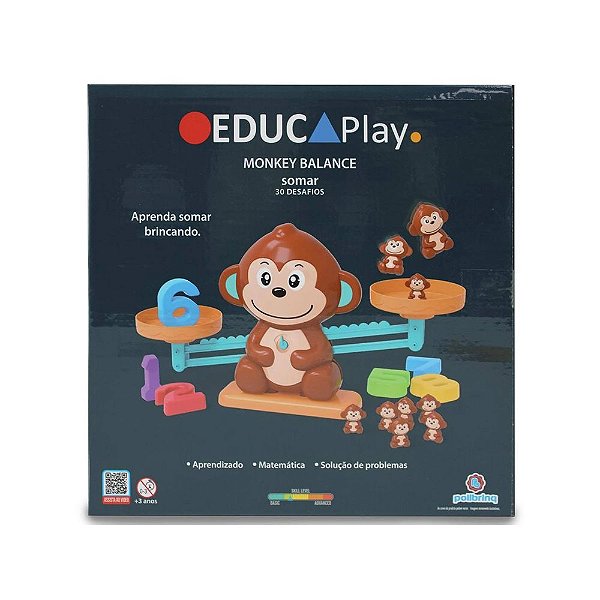 Jogo Educativo Balança Macaco - Polibrinq
