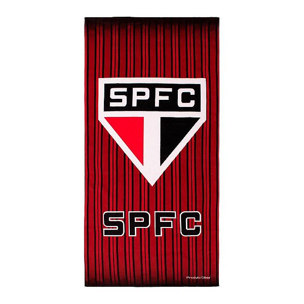 Toalha de Banho Futebol Estampada São Paulo - Buettner