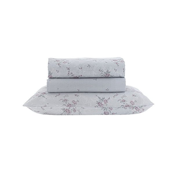Jogo de Cama New Innovi 180 Fios Solteiro - Fenicie - Kacyumara