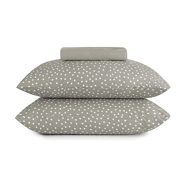 Jogo de Cama In Cotton King - Bits Cinza - 3 Peças - Altenburg