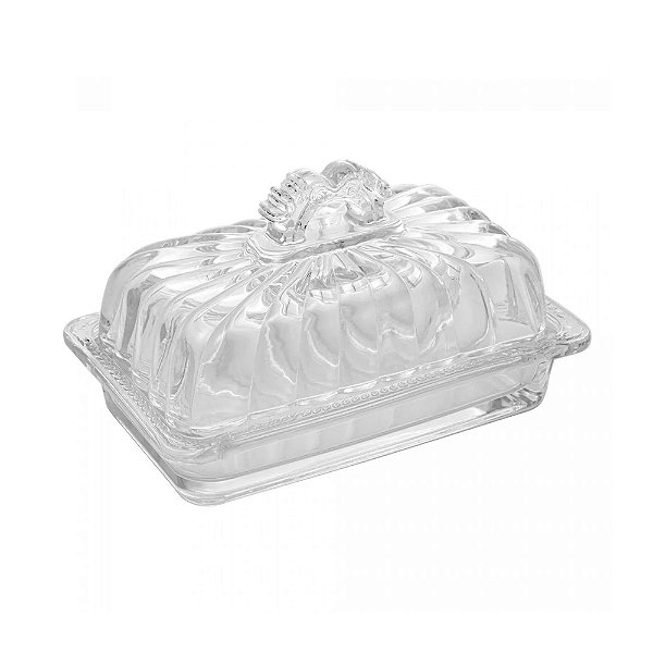 Manteigueira de Cristal com Tampa Imperial - Lyor