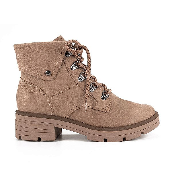 Bota Coturno de Couro Marrom - Dakota
