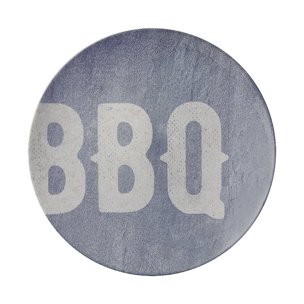 Prato Raso Stone BBQ em Porcelana Decorada - 28cm - Tramontina