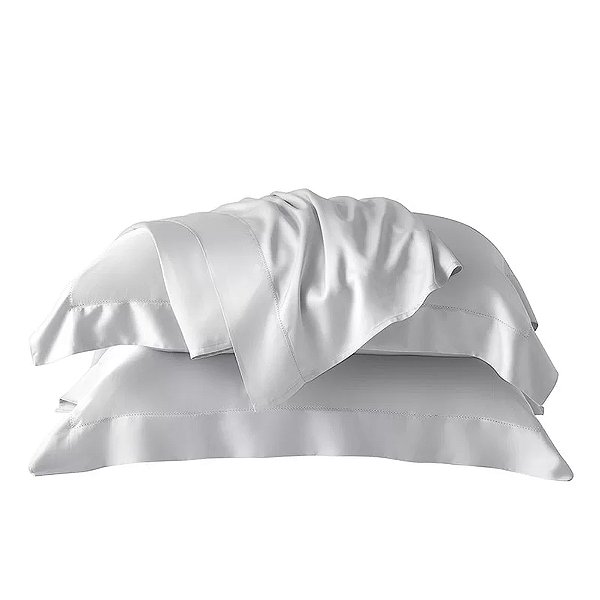 Jogo de Cama Bambu Bali Branco - 400 Fios - Queen - Kacyumara
