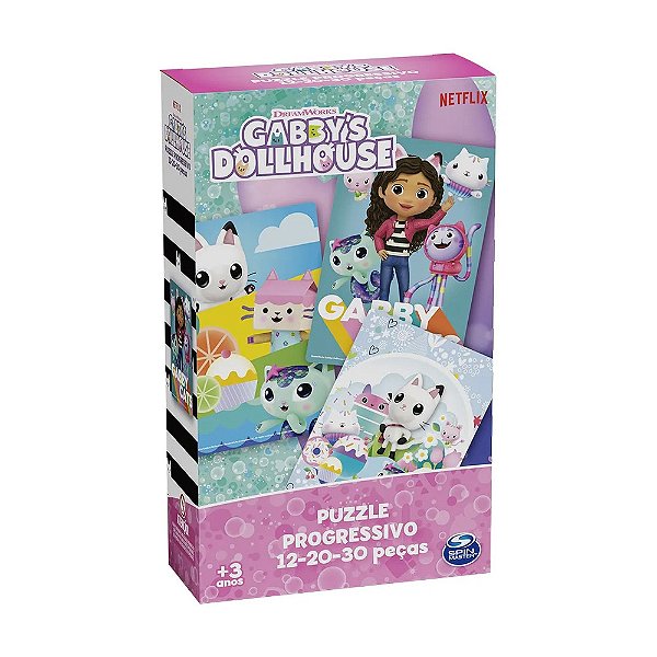 Quebra-Cabeça Progressivo Gabby's Dollhouse - Grow