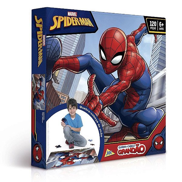 Quebra-Cabeça Grandão Spider Man - 120 Peças - Toyster