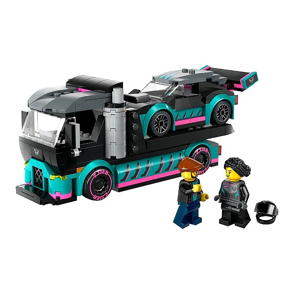 Lego City - Carro de Corrida e Caminhão-Cegonha - 328 Peças - Lego