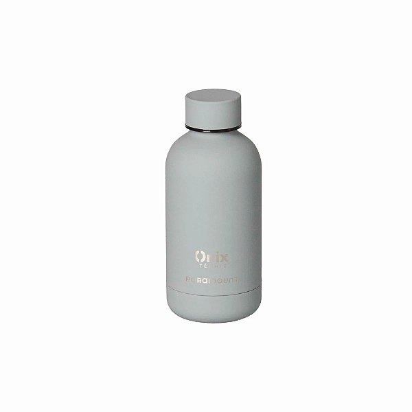 Garrafa Térmica Aço Inox Silicone - Cinza - 350ml - Paramount