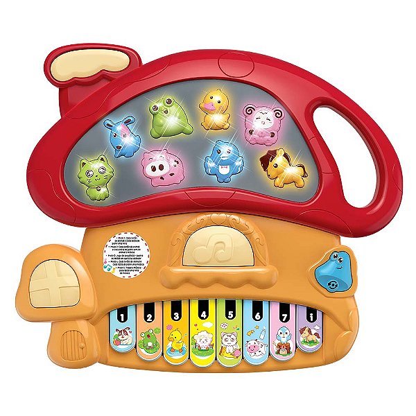 Tecladinho Divertido Cogumelo - DM Toys