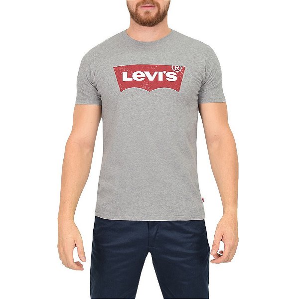 Camiseta Levis Originals Texturizada - Cinza - Levis