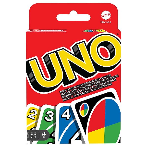 Jogo Uno com Cartas Customizáveis - Mattel