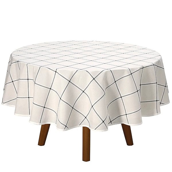 Toalha de Mesa Redonda Athenas 4 Lugares - Ieda - Döhler Clean
