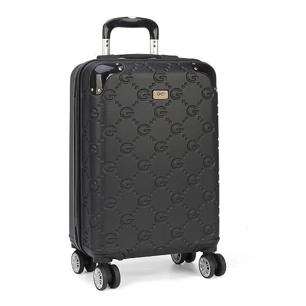 Mala Média Viagem Gash Monograma Preto - Luxcel