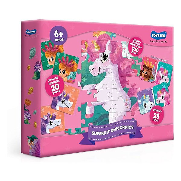 Super Kit de Jogos Unicórnios - Toyster