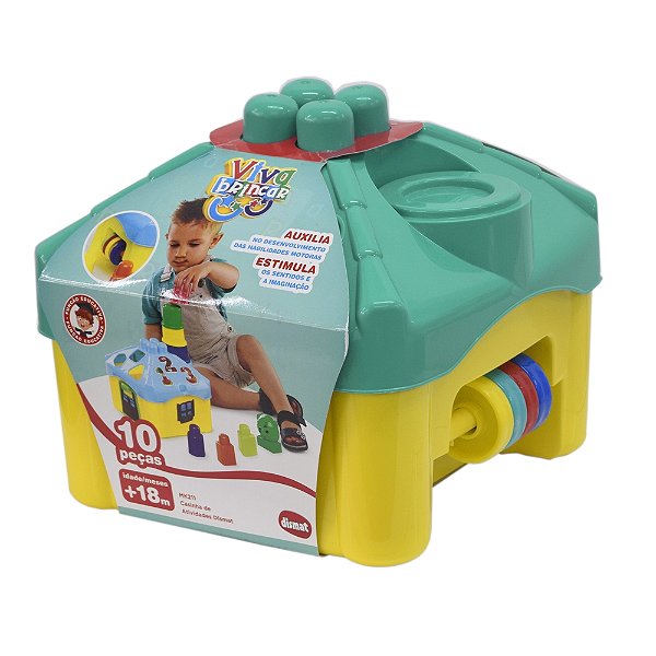 Casinha de Atividades - Amarelo e Verde - Dismat