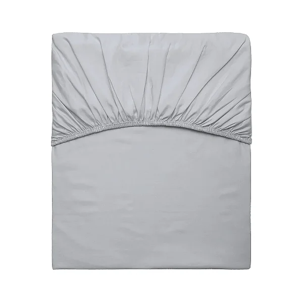 Lençol Com Elástico Satinee Solteiro - Prata - Kacyumara