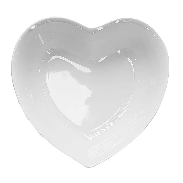 Travessa Coração de Cerâmica - 24cm - Class Home
