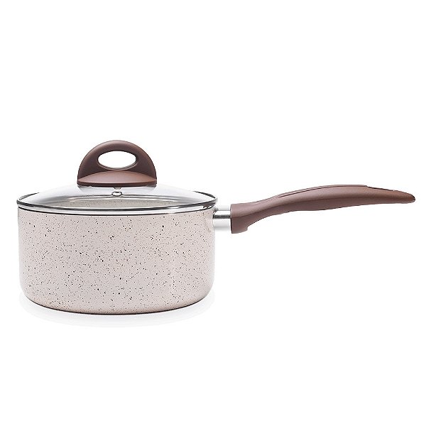 Panela com Tampa Ceramic Life Indução 1,55L - Ø18 - Brinox