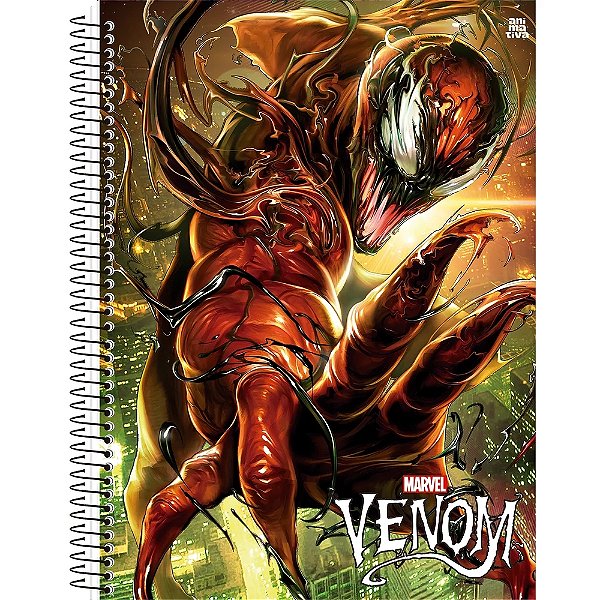 Caderno Venom Fury - 80 Folhas - São Domigos