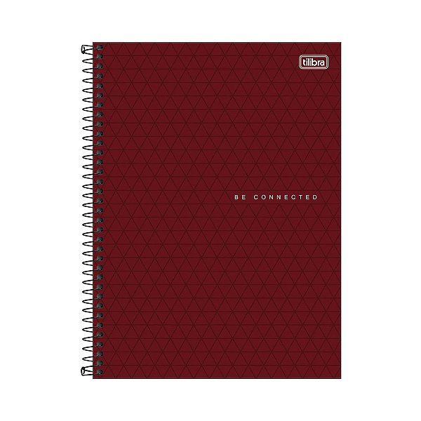 Caderno Espiral Connect - Vermelho - 80 Folhas - Tilibra