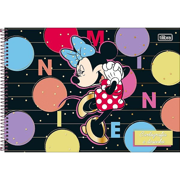 Caderno de Cartografia e Desenho Minnie - Pose - Tilibra