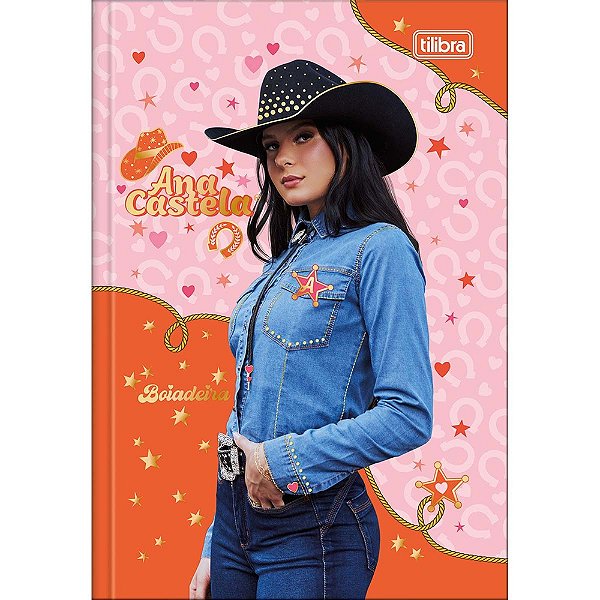 Caderno Brochura Capa Dura Ana Castela Chapéu - 80 Folhas - Tilibra