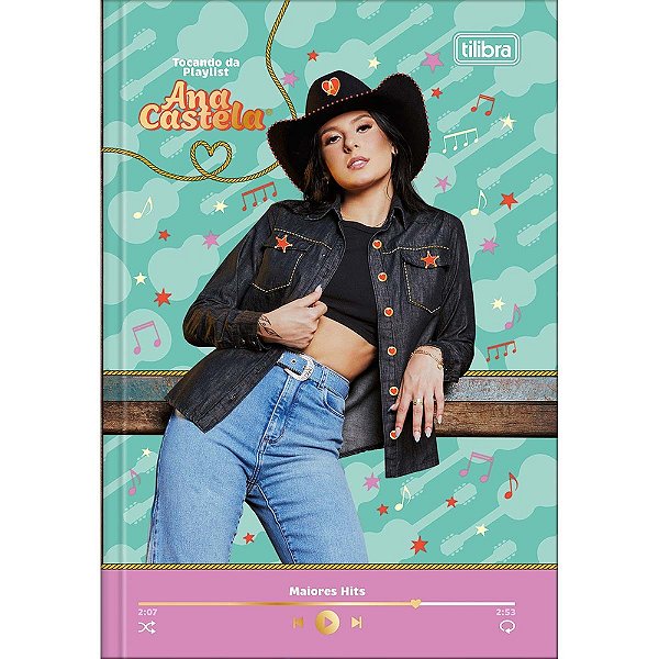 Caderno Brochura Capa Dura Ana Castela Playslit - 80 Folhas - Tilibra