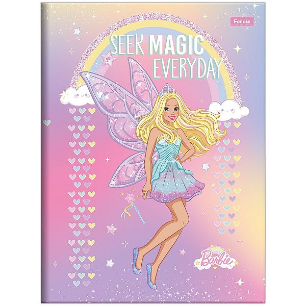 Caderno Brochura Barbie Dreamtopia - Every Day - 80 Folhas - Foroni