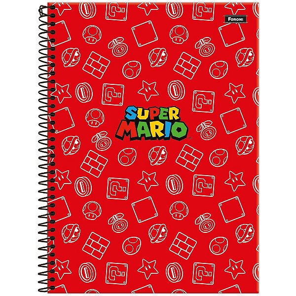 Caderno Super Mario - Símbolos do Jogo - Foroni