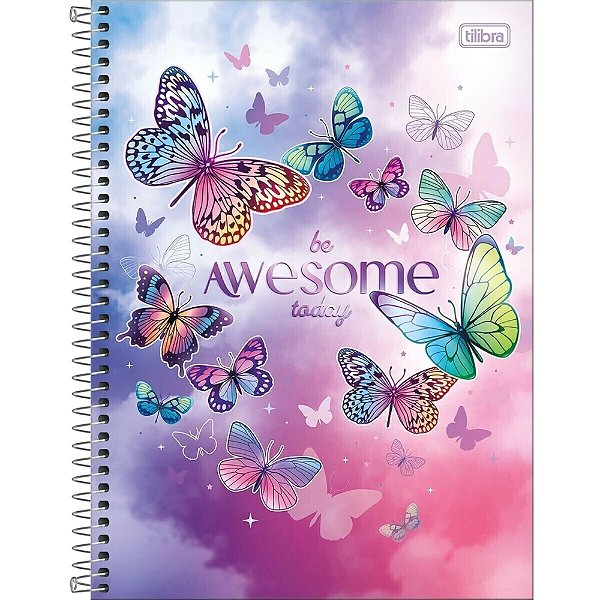 Caderno Daisy - Be Awesome - 1 Matéria - Tilibra