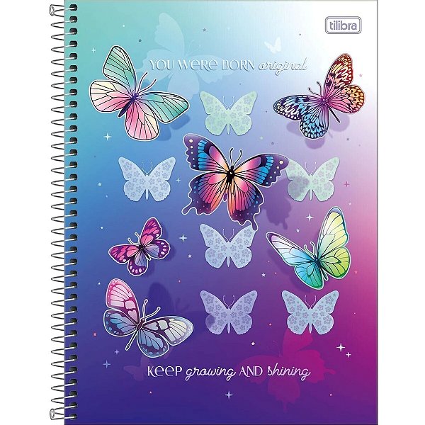 Caderno Daisy - Shining - 1 Matéria - Tilibra