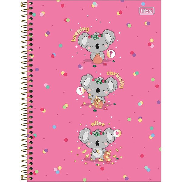 Caderno Espiral Mellow - Coala - 80 Folhas - Tilibra