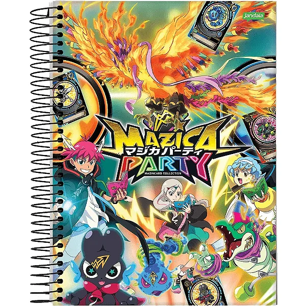 Caderno Capa Dura Universitário Mazica Part Personagens - 80 Folhas - Jandaia