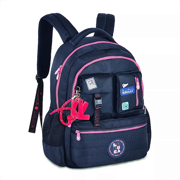 Mochila de Costas Luluca Runway - Azul Marinho - Clio Style