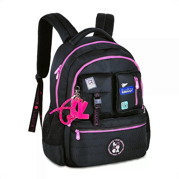 Mochila de Costas Luluca Runway - Preto - Clio Style
