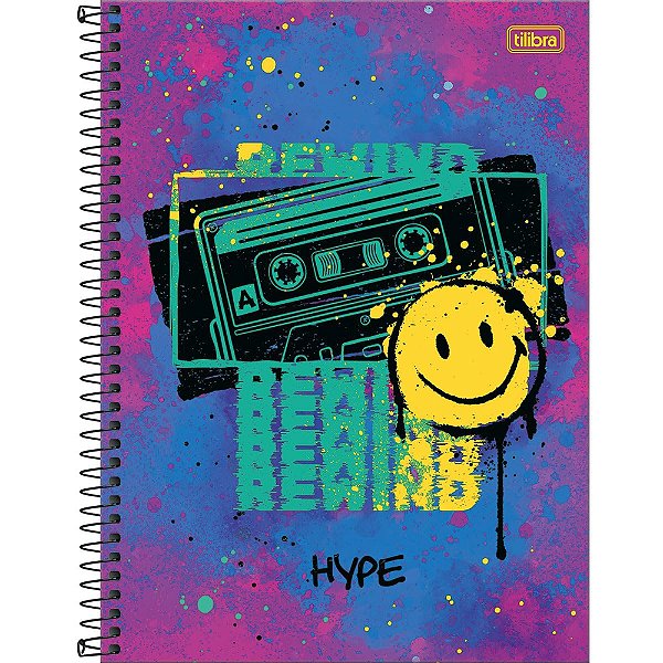 Caderno Hype Smile - 80 Folhas - Tilibra