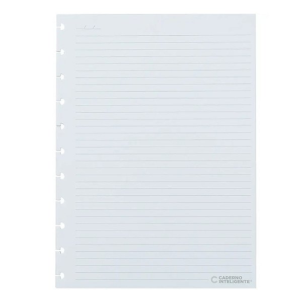 Refil de Folhas Pautadas para Caderno Inteligente - 50 Folhas - Caderno Inteligente