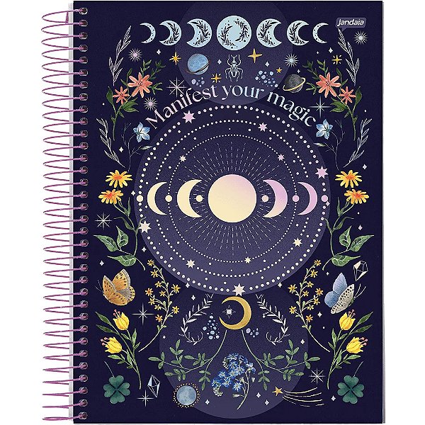 Caderno Mystic Manifest Your Magic - 160 Folhas - Jandaia