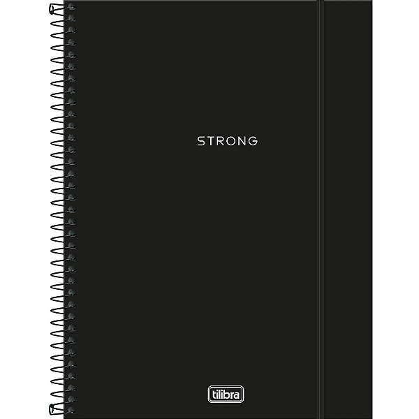 Caderno Neon Preto - Strong - Tilibra