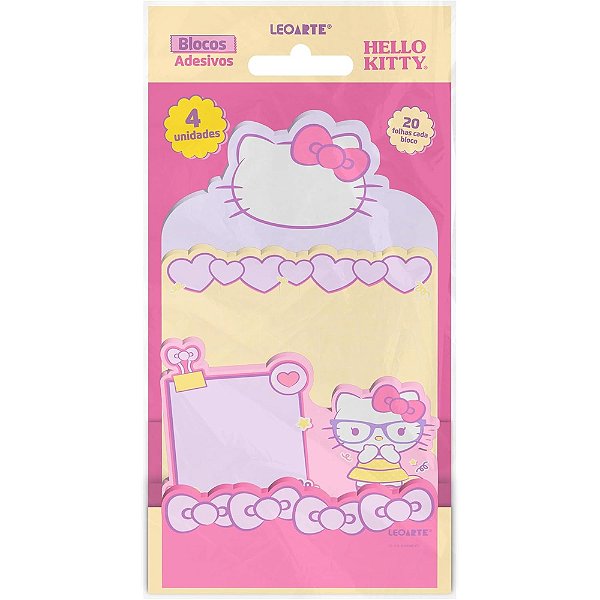 Bloco Adesivo Hello Kitty Camadas - Leo&Leo