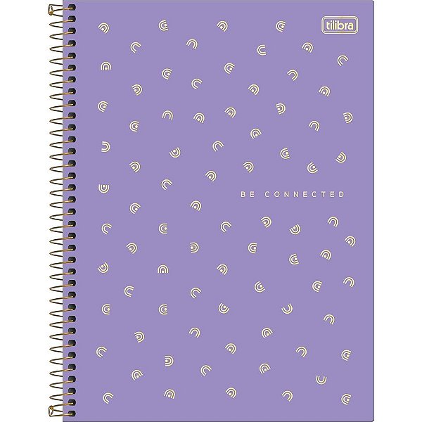 Caderno Espiral Connect - Lilás - 80 Folhas - Tilibra