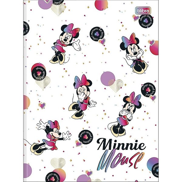 Caderno Brochura Minnie - Always Spread - 80 Folhas - Tilibra