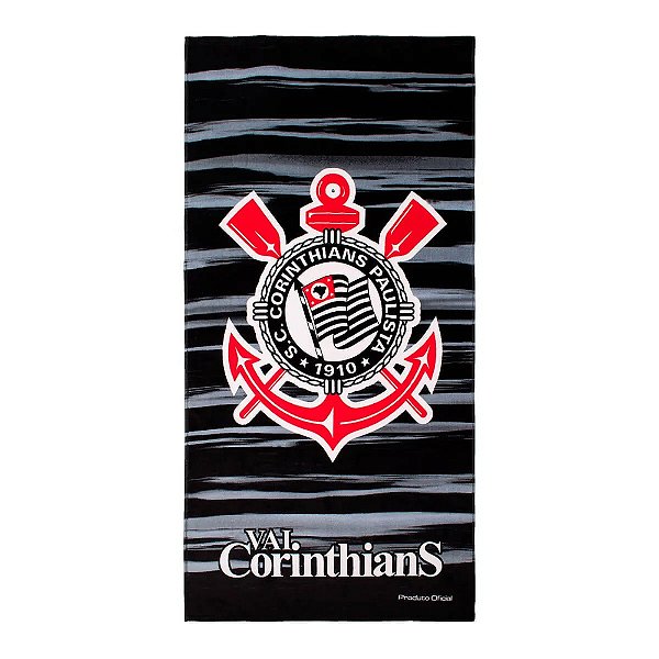 Toalha de Banho Futebol Estampada Corinthians - Buettner