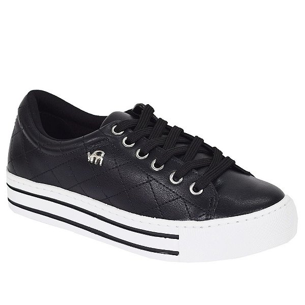 tenis feminino flatform preto