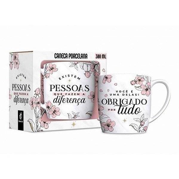 Caneca Urban de Porcelana - Pessoas que Fazem a Diferença - 300ml - Brasfoot