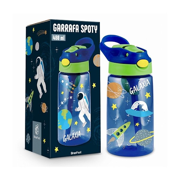 Garrafa Spoty - 480ml - Astronauta - Brasfoot
