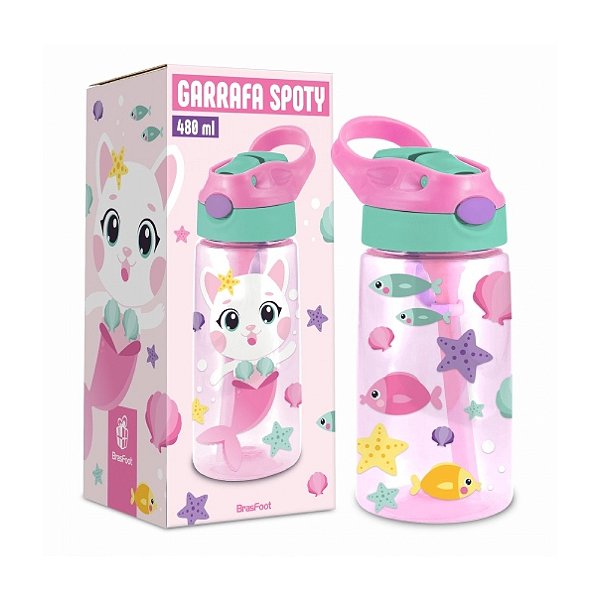 Garrafa Spoty - 480ml - Gata Sereia - Brasfoot