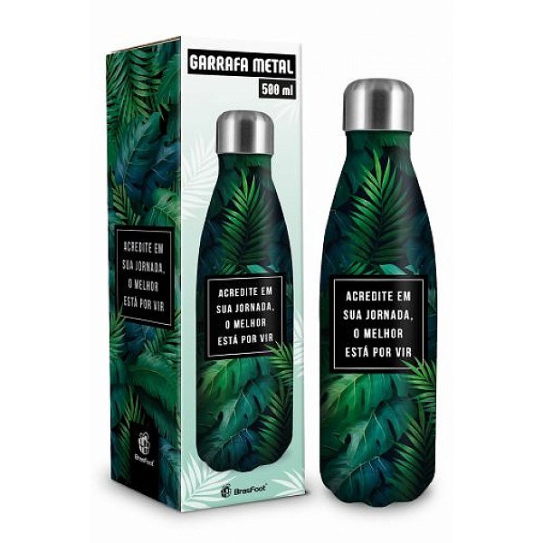 Garrafa Térmica Metal Neo - Acredite - 500ml - Brasfoot